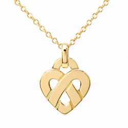 POIRAY "Entrelacé" PM Pendant Necklace in Yellow Gold
