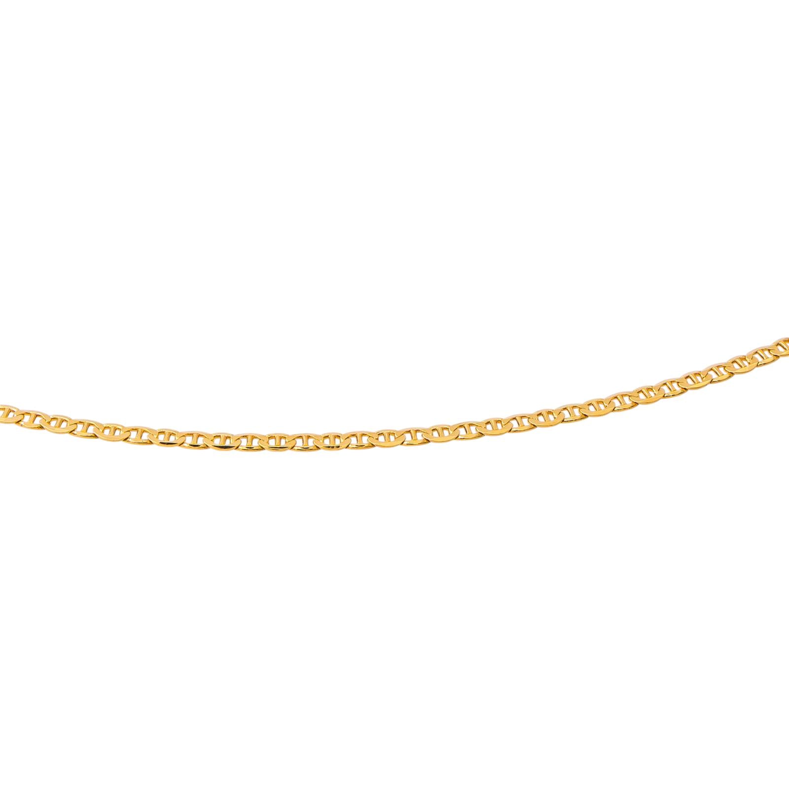 Collier  Maille marine  Or jaune