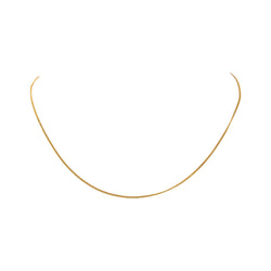 Yellow gold Curb chain Necklace