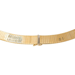 Yellow Gold Omega Link Necklace