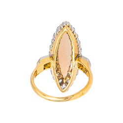 Bague Marquise Or jaune Diamant