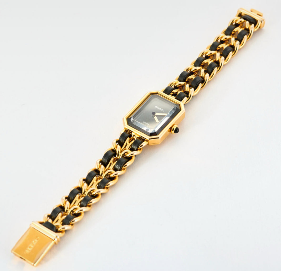 Montre CHANEL Première plaqué or et cuir