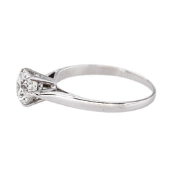 Bague Solitaire  Or blanc Diamant