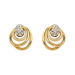Yellow gold Diamond Earrings