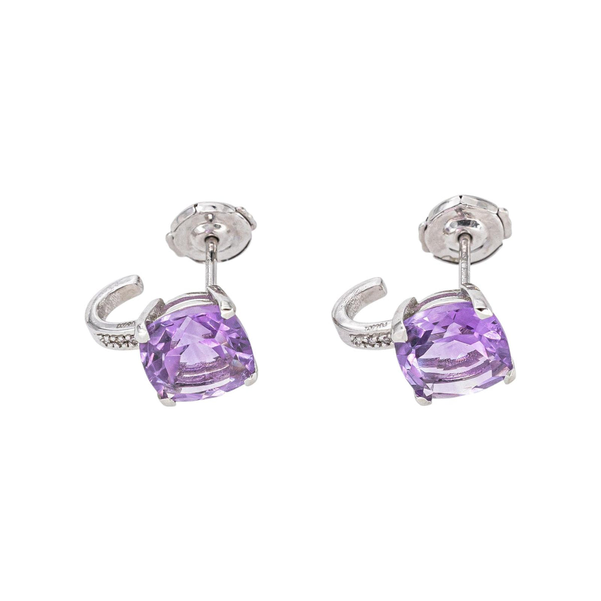 Mauboussin "Petit visage d'amour" Earrings White gold Amethyst