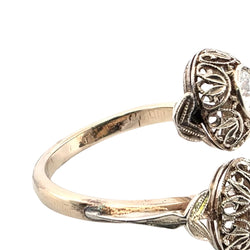 Toi & Moi Ring in Yellow gold and Diamonds