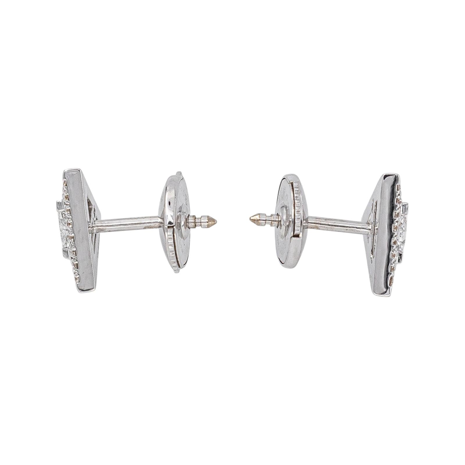 Messika Boucles d'oreilles Puces Théa Or blanc Diamant