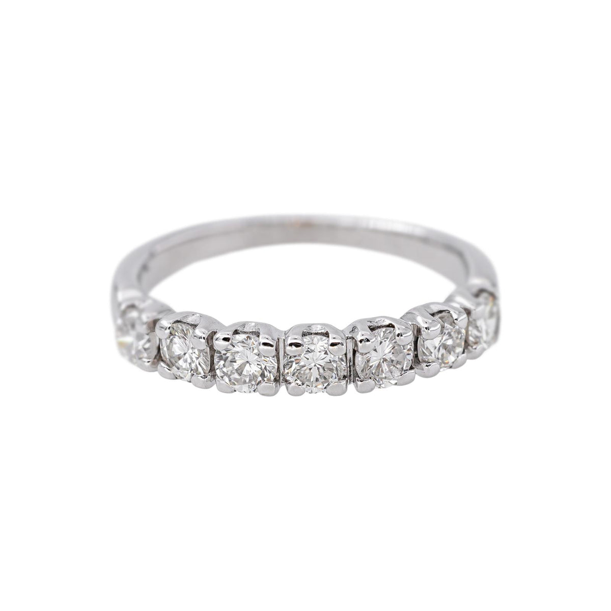 White Gold Diamond Half-Band Ring