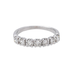 White Gold Diamond Half-Band Ring