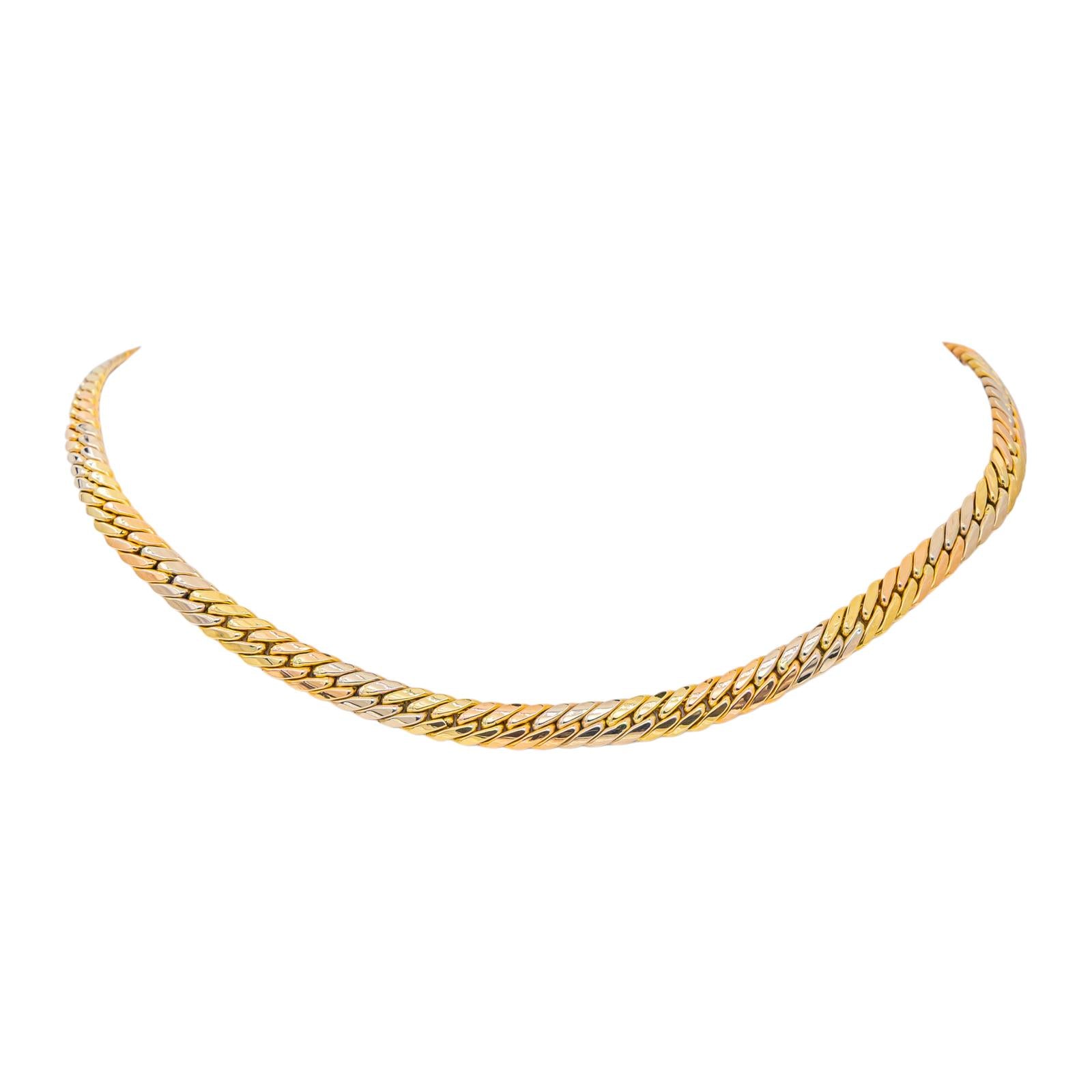 Yellow Gold English Link Necklace