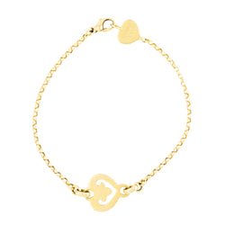 O.J. PERRIN "Coeur Légendes" Bracelet in Yellow gold