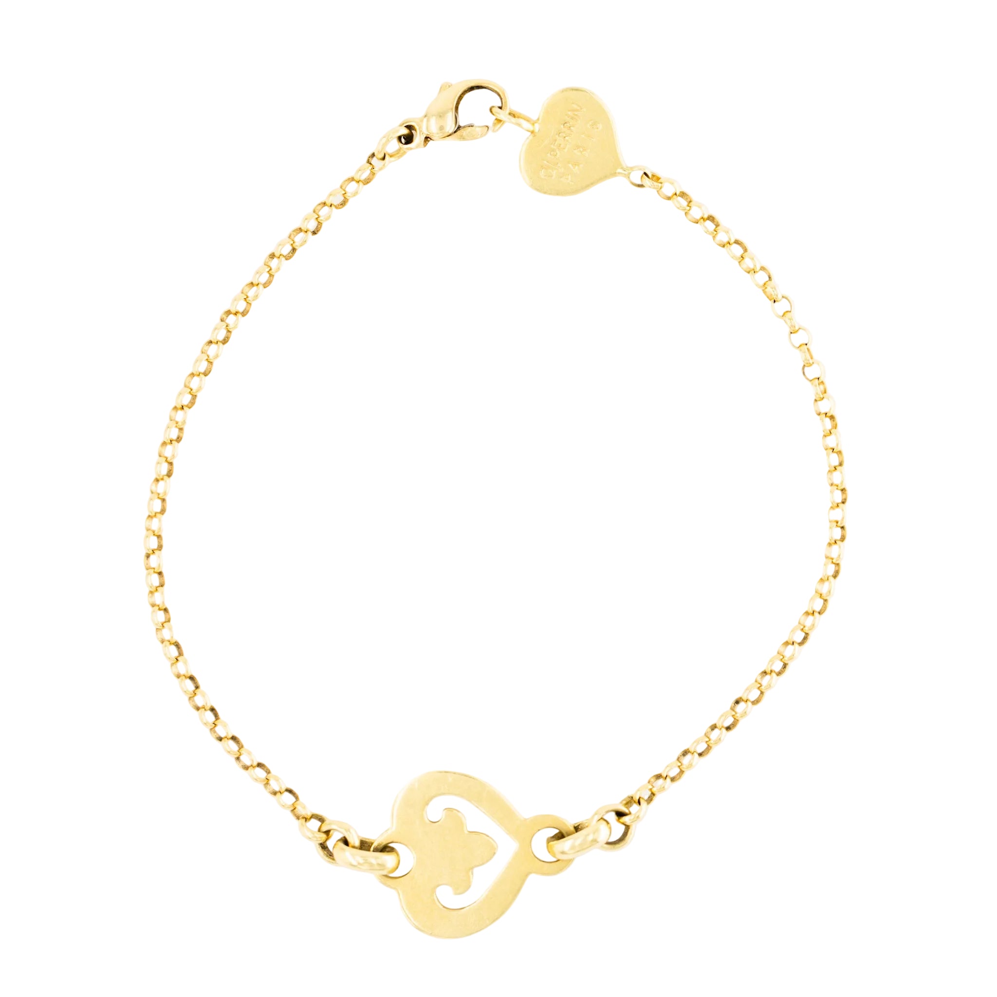 O.J. PERRIN "Coeur Légendes" Bracelet in Yellow gold