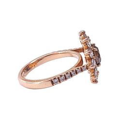 Entourage GEMMYO "Lefkos" Ring in Rose gold and Diamonds