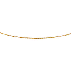 Yellow gold Curb chain Necklace