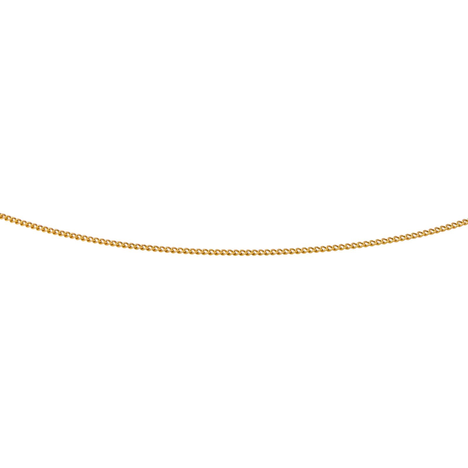 Yellow gold Curb chain Necklace