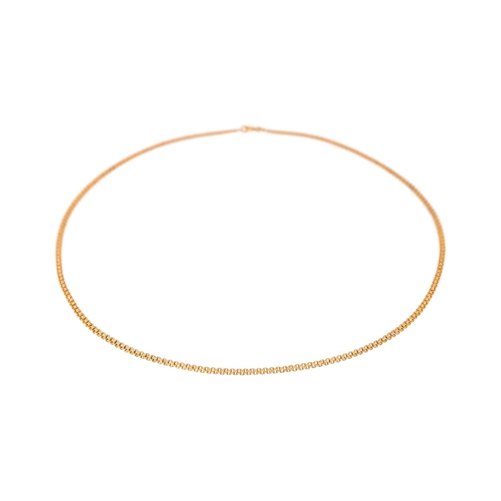 Collier Maille souple Or rose