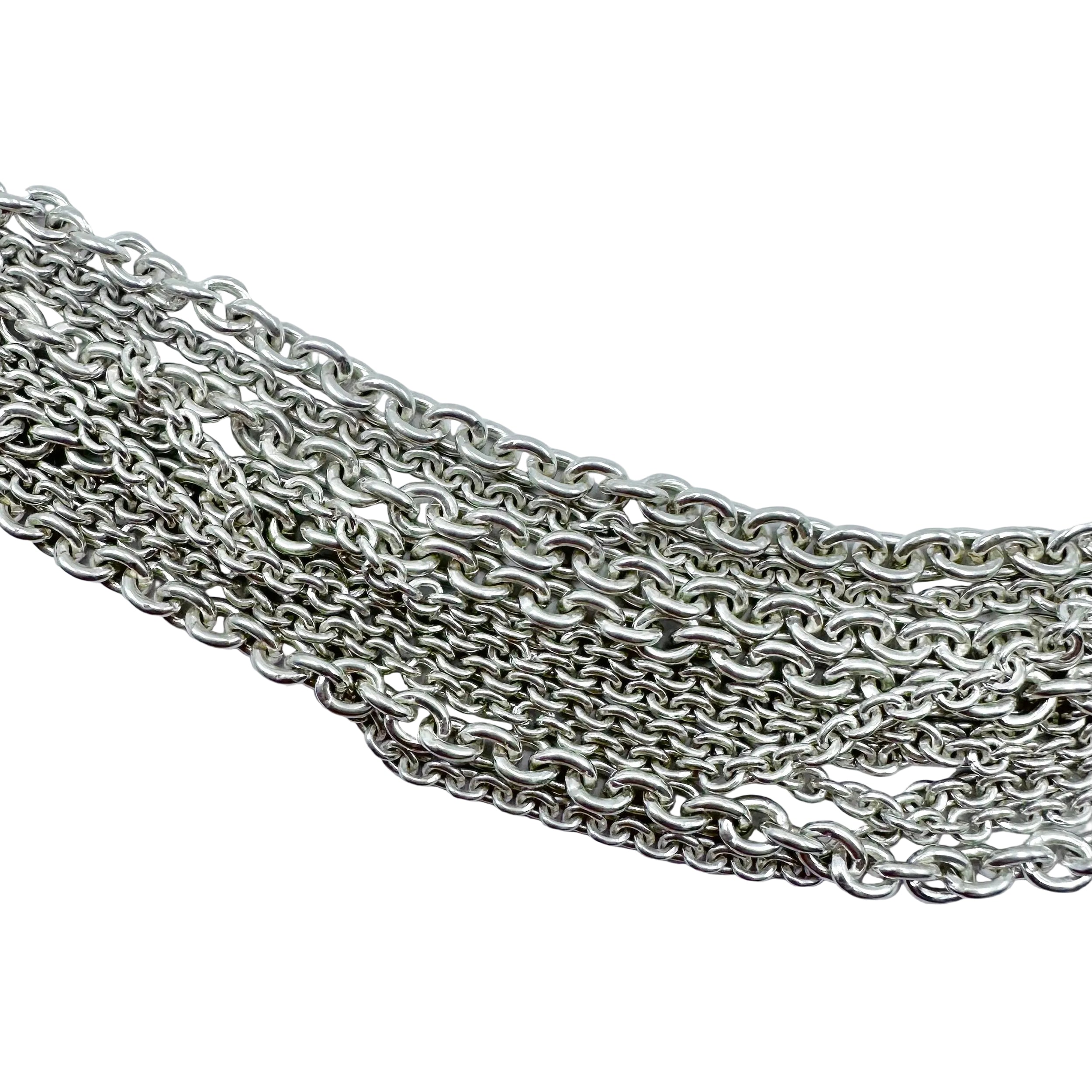 HERMÈS "Licol" Necklace in Silver