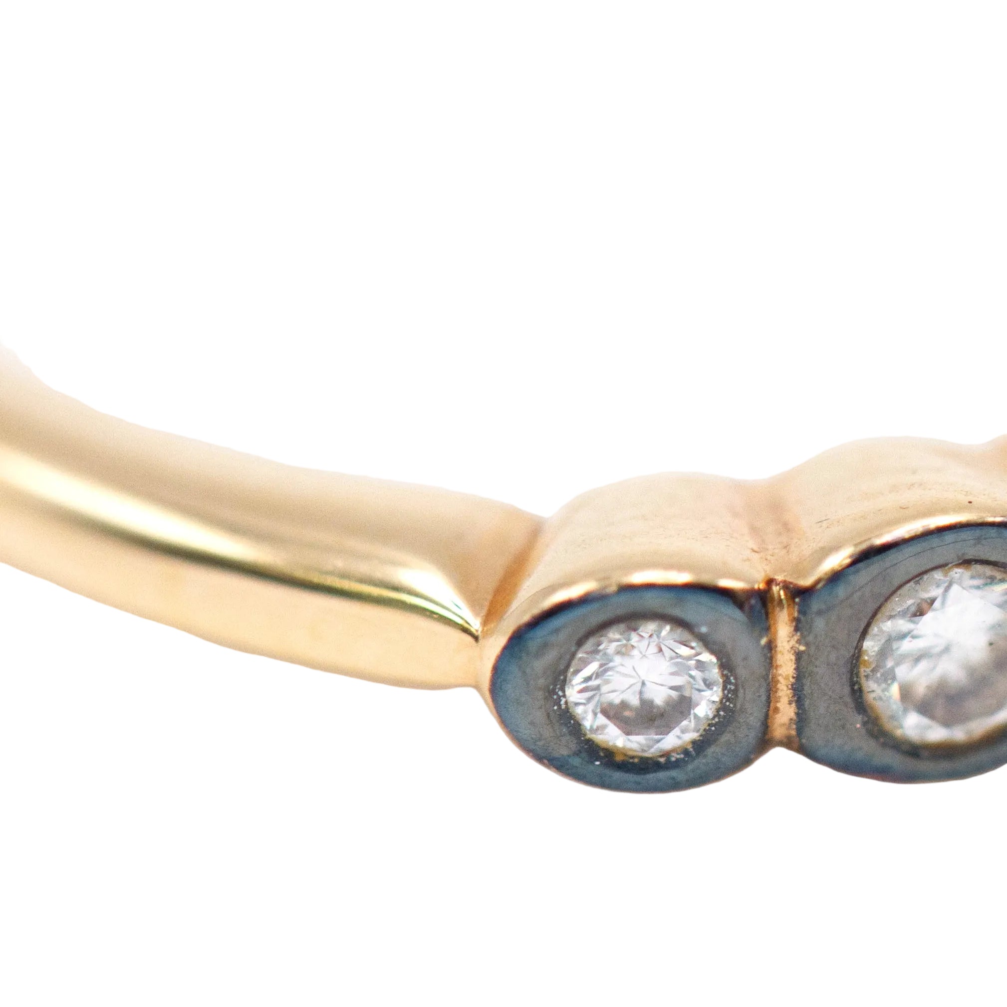 Bague Trilogie en or jaune et diamants