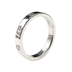 CARTIER "Love" PM Wedding Band in White Gold