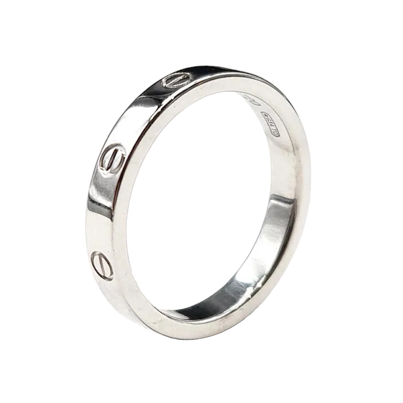 CARTIER "Love" PM Wedding Band in White Gold