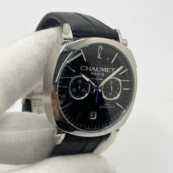CHAUMET "Dandy" Watch in Steel and Leather