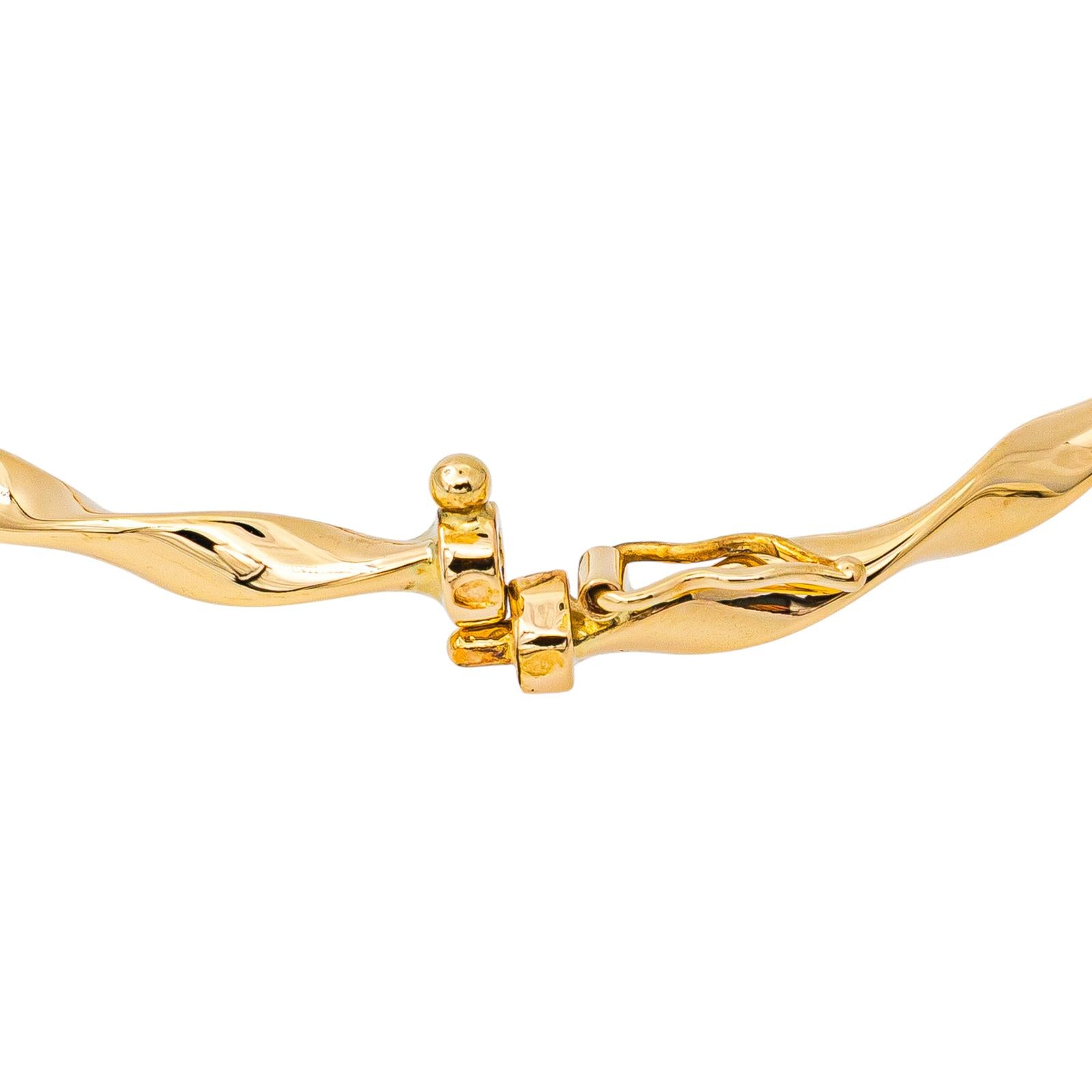 Yellow Gold Bangle Bracelet