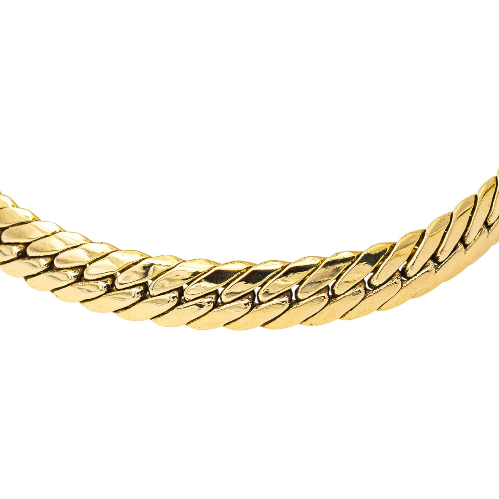 Yellow Gold English Link Bracelet