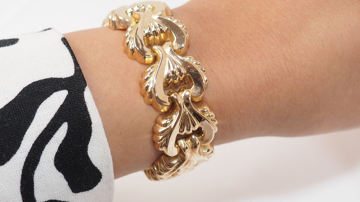 Yellow Gold Tank Bracelet