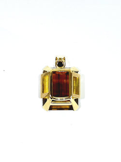 Rose Gold and Citrine Pendant