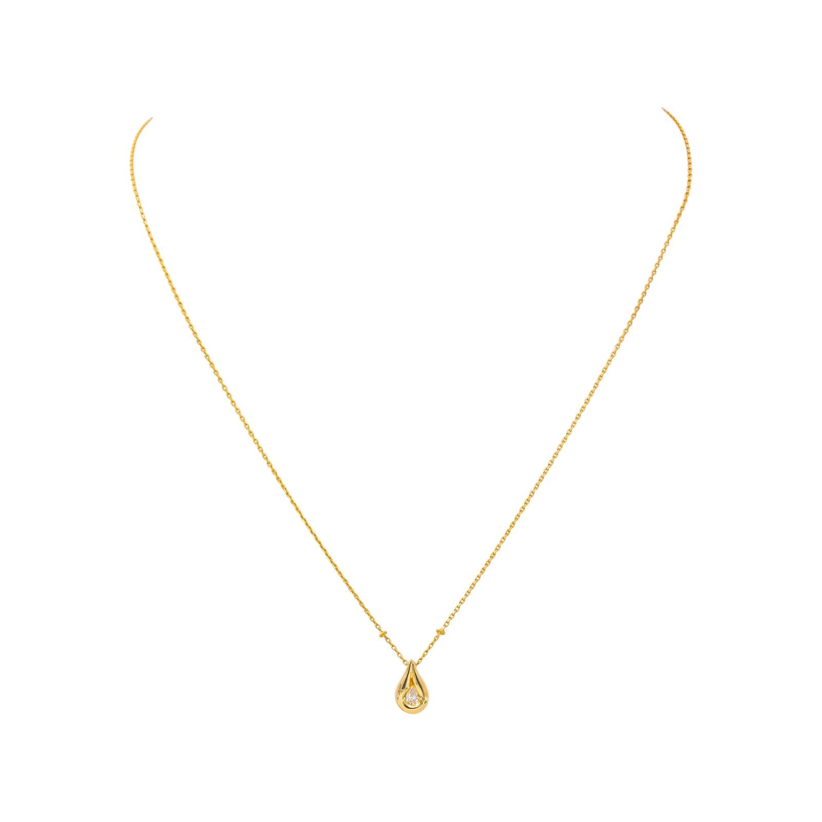 Collier Pendentif Or jaune Diamant