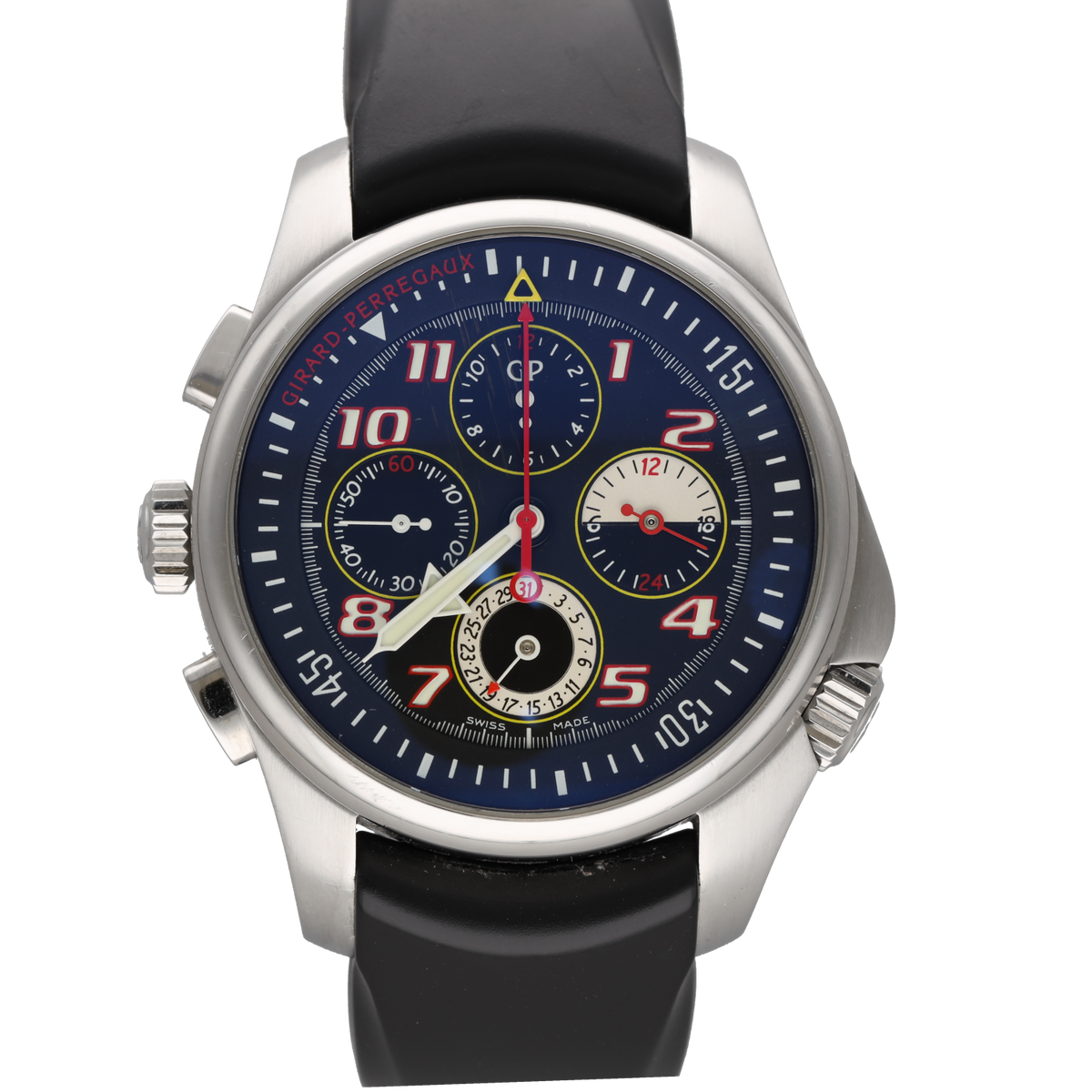 GIRARD PERREGAUX "R&D 01" Watch in Steel and Rubber