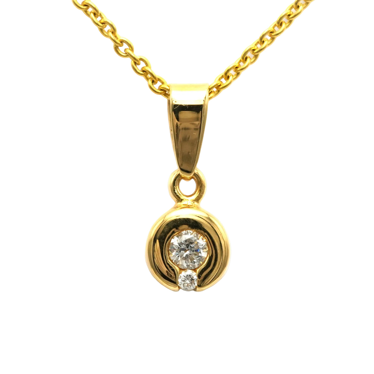 Yellow Gold and Diamond Pendant