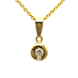 Yellow Gold and Diamond Pendant