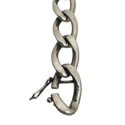 Silver Bracelet with Link Curb bracelet
