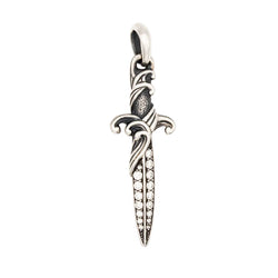 DAVID YURMAN "Waves Dagger" pendant in silver and diamonds