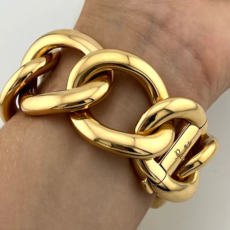 POMELLATO "Tango" Bracelet in Yellow Gold and Diamonds