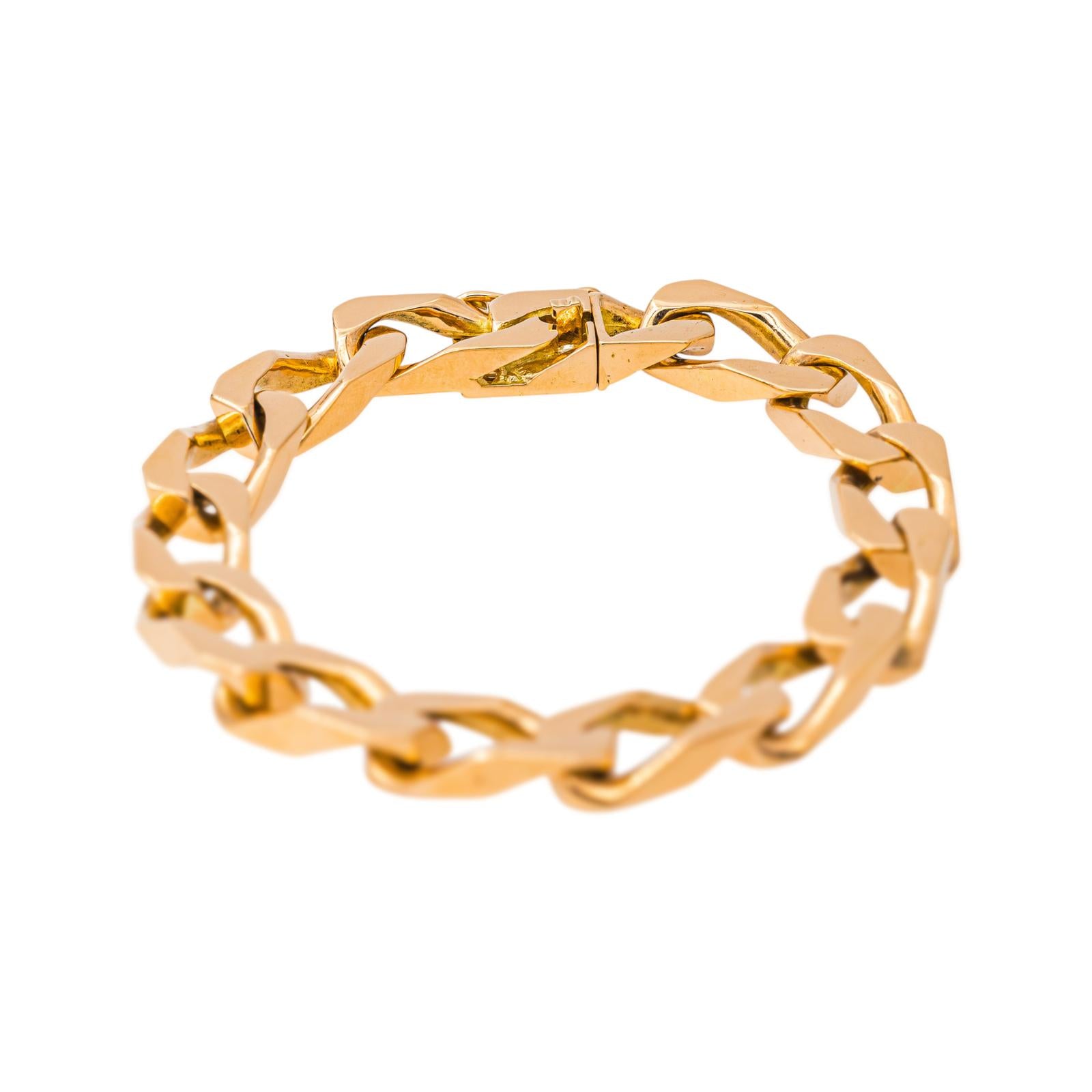 Yellow gold Curb chain Bracelet