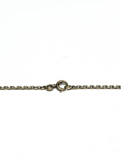 Rose gold long necklace with Tahitian pearls.