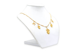 Collier Pendentif en or jaune et perles