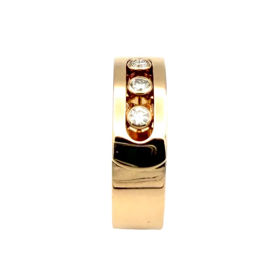 MESSIKA "Move Noa" PM Band Ring in rose gold and diamonds