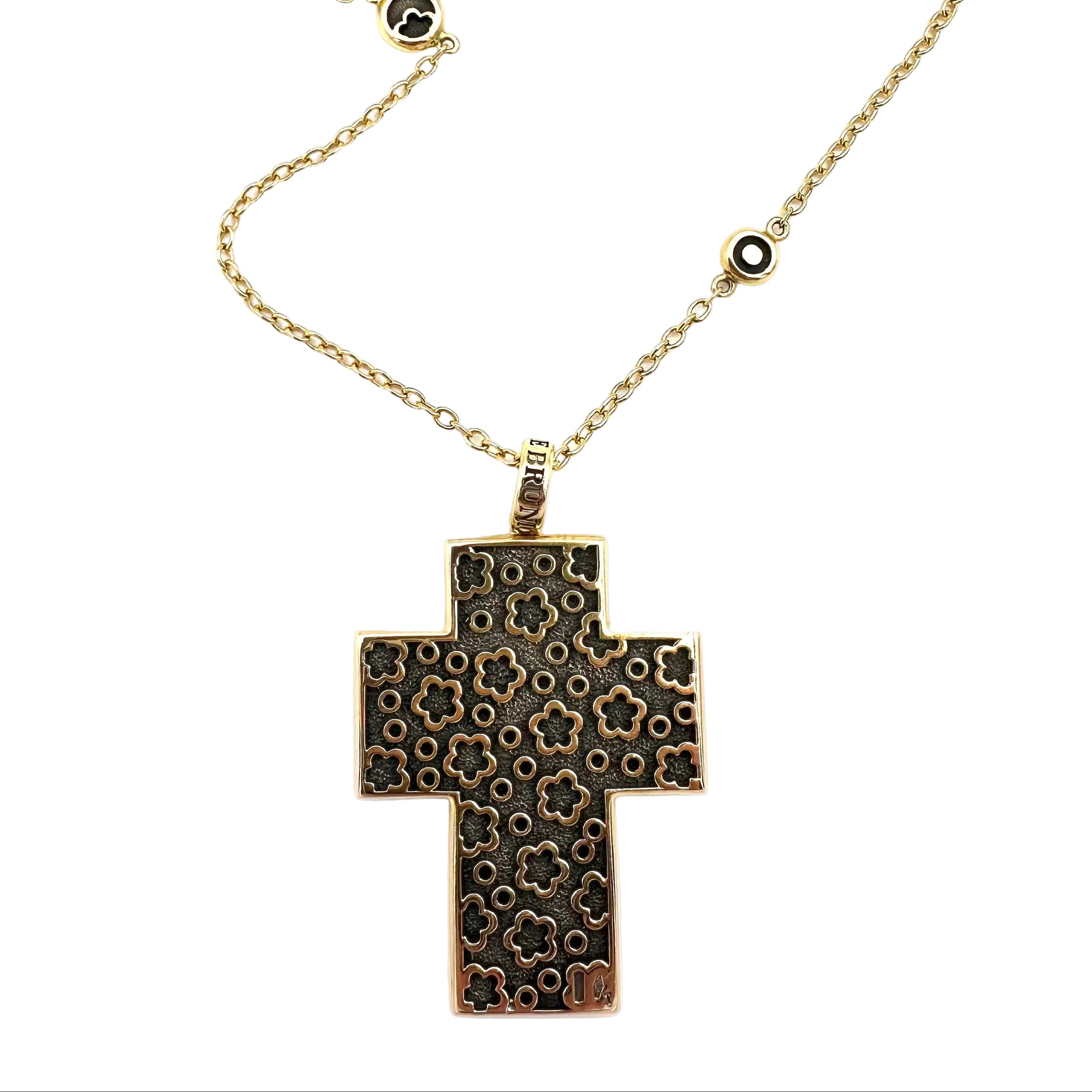 PASQUALE BRUNI "Ricami" Long necklace in Rose gold, Ruby and Diamonds
