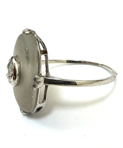 Platinum and Diamond Solitaire Ring