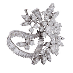 Platinum and Diamond Brooch