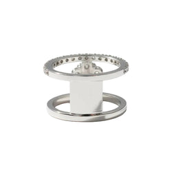Marguerite Ring in White Gold and Diamonds