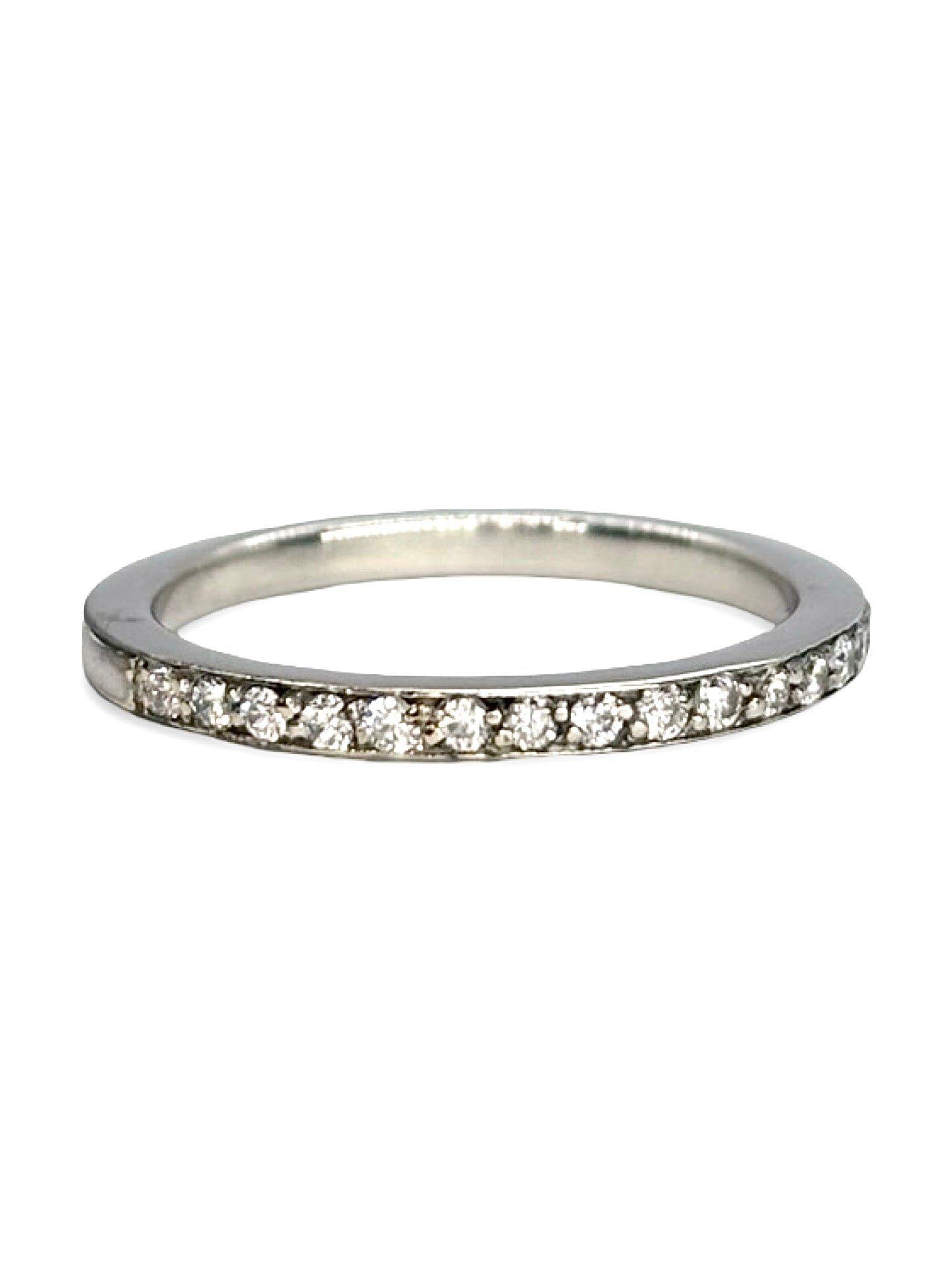 Bague Alliance en or blanc et diamants