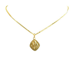 Yellow gold Scapular Medal