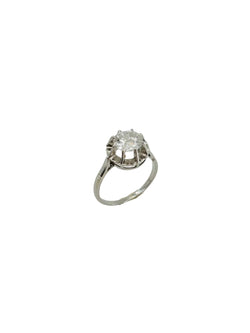 Bague Solitaire en platine et diamant