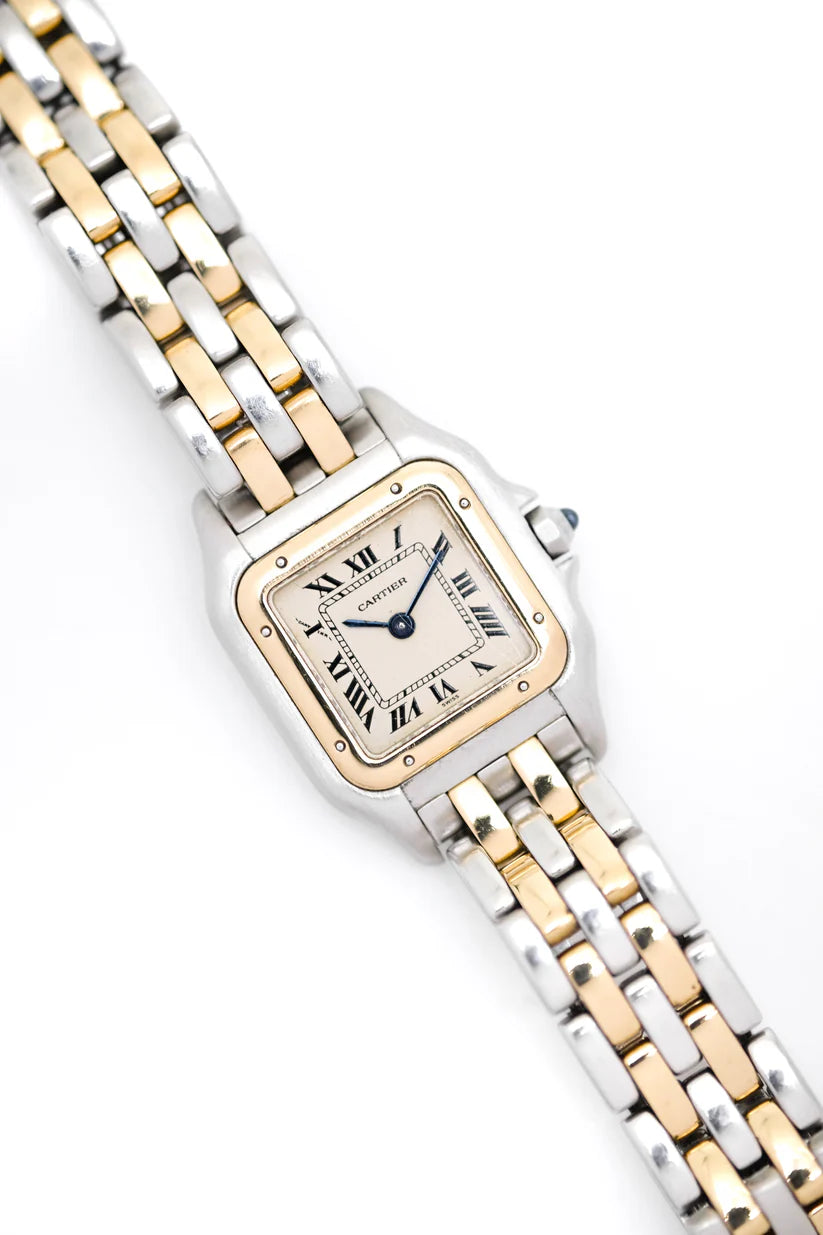 Montre CARTIER Panthère en or jaune et acier