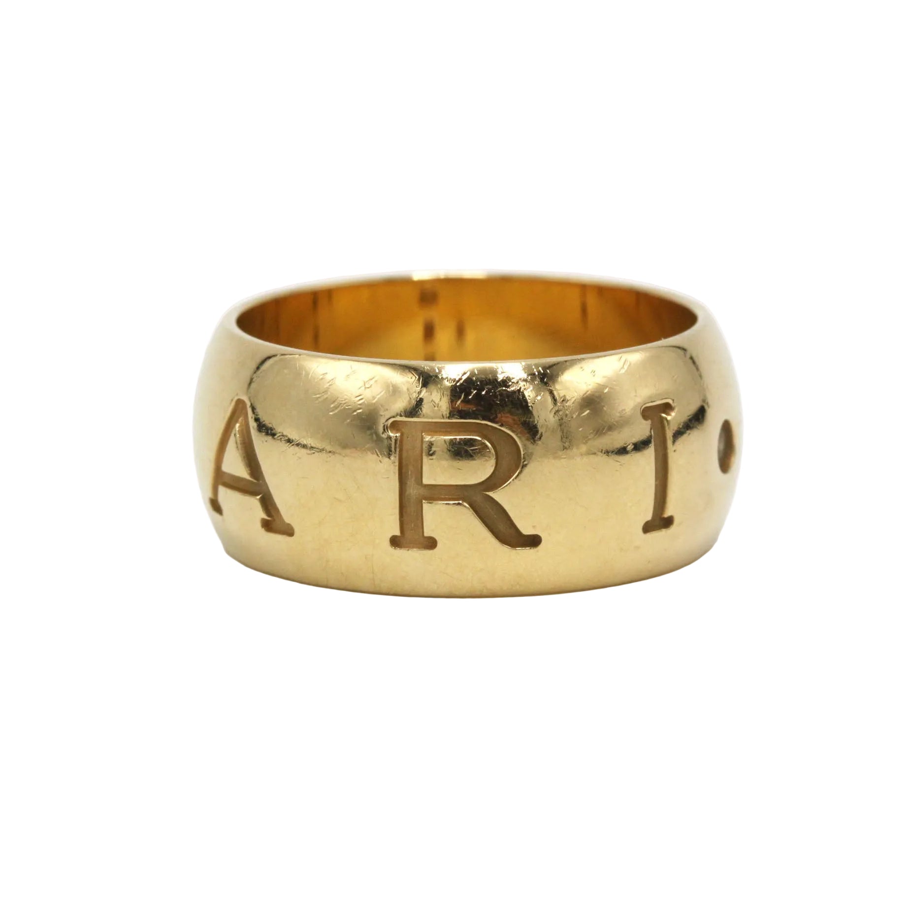 BULGARI "Monologo" Band Ring in Yellow gold