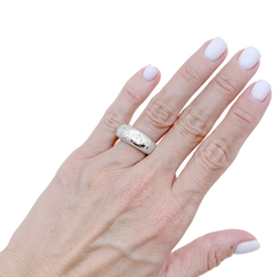 CHOPARD "Love" Bangle Ring in White Gold with Diamonds